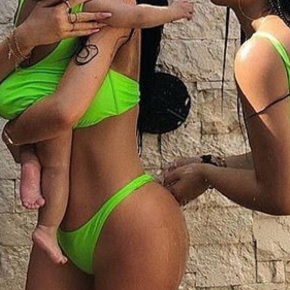 Other - 🔥⭐️NEW Like Kylie Neon Yellow Boutique Bikini S